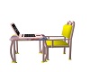 Yellow and Pink Desk