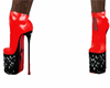 red platform heels