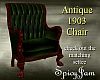 Antique 1903 Chair DkGrn