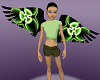 Green Biohazard Wings