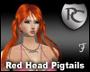 Red Head Pigtails