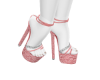 Salmon Lace Heels