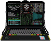 Cyberpunk Hacker Laptop