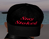 stay stoked black cap