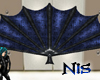 ~nis~ blue folding fan