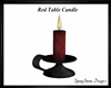 Red Table Candle