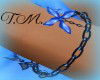 Mff*Flower bracelet blu