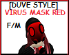 VIRUS MASK RED ANIMATED