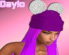 Remy Hat Hair -Purple