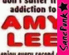 Amy Lee Addiction Sticke
