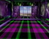 Purple and green room