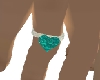 LL-Green Heart Ring
