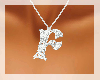[DF] F silver necklace