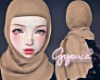 Hijab Ceruti Cream. G