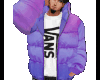 Purple Vans Puffer coat