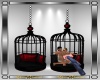 Red & Black Cage Chair