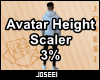 Avatar Height Scale 3%