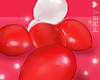 Red+ White Mix. Balloons