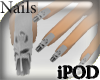 [iPOD] Grey Rose Nails