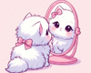 Pink Kitty Art Picture