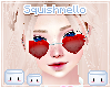 Sm~ Heart Sunglasses Red