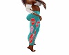 Teal Kiss Jeans