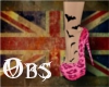 (OBS) Pink Leo Bat Shoe