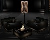Black Copper Sofa Set