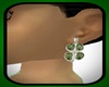 !! GREEN CLOVER EARRINGS