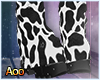 A! Y2k Cow Boots