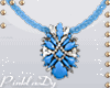 <P>Blue/D Stone Necklace