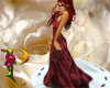 ~P~RedWhite Wedding Gown