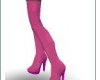 pink skull stockings