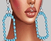 💋Teal Fancy Earrings
