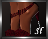 (SL) Burgundy Strap Shoe