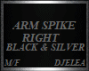 ARM SPIKE BLACK SILVER R