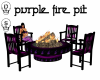 Purple fire pitr w chair