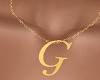 "G" Letter Necklace F