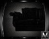 *M* Black Velvet Sofa 2