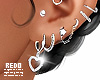 Heart earrings