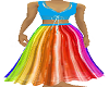 skirt & top rainbow & te