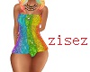rainbow mini dress