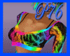 [P76]Rainbow/Blk Hoody