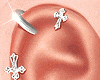Iris Cross Earrings