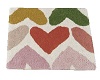 square rug color hearts
