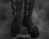 O. Goth Boots Spiked