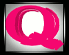 Letter Q Hot Pink