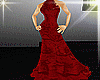Vera long red dress