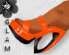*G* Neon Orange Sandals