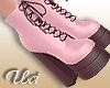 Pink Brown Boot Shoes